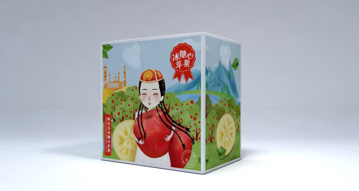 苹果纸箱定制-水果包装箱制作