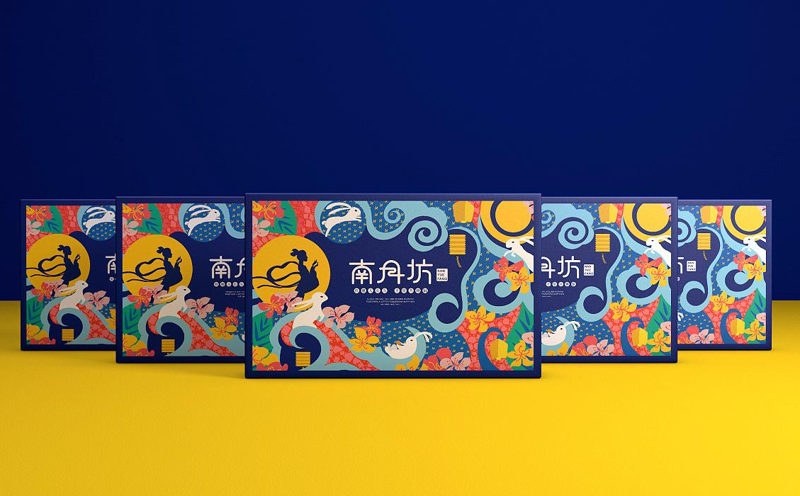 月饼礼品盒定制-天地盖式月饼礼盒制作