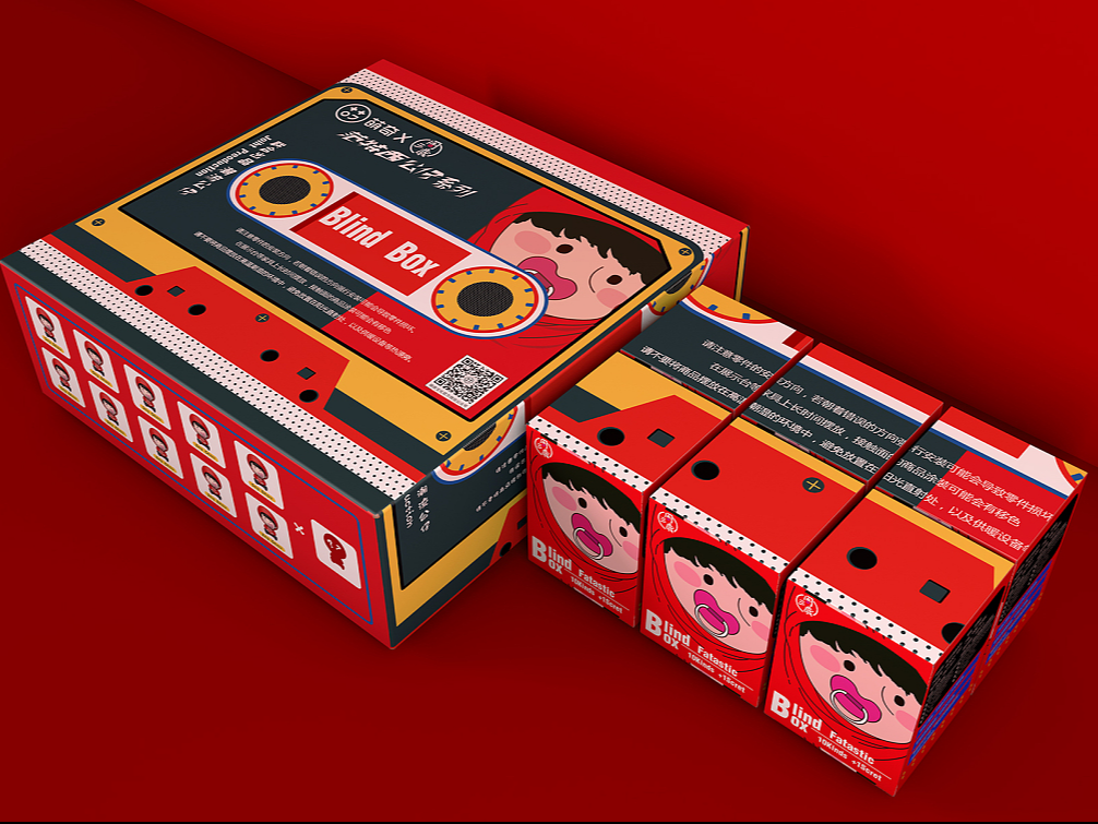 潮玩盲盒包装制作-手办纸盒-玩具包装盒定制